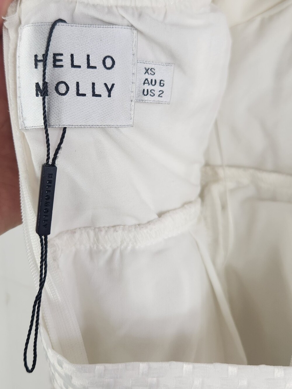Hello Molly Winery Tour White Strapless Front Slit Midi Dress Size XS 2 - Picture 14 of 16